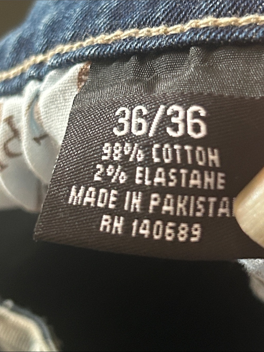 Men 36/36 Light Blue Distressed Flare Jeans 070726 - Picture 4 of 7